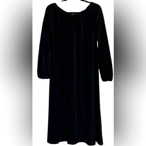 LULAROE Elegant Shimmery Solid Black Chenille Type Lined Shift Dress, Small,NWT.